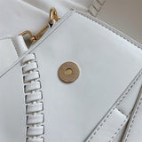 Sia Saddle One Shoulder Handle Bag White